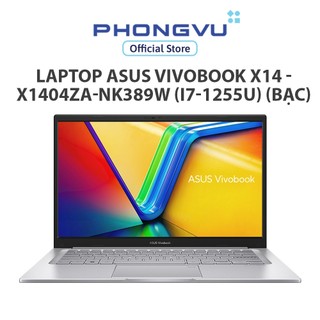 Laptop asus vivobook x14 - x1404za-nk389w - bảo hành 24 tháng