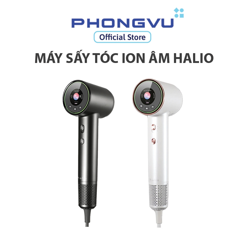 Máy Sấy Tóc Ion Âm Halio Hypersonic Hair Dryer - 1600W, Sấy nhanh, Tốc độ gió cao, Bảo vệ tóc - Bảo 
