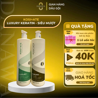  Dầu gội biotin collagen LUXURY dưỡng sinh KOSIFATE Phục Hồi Đa Tầng Tóc Hư Tổn Sạch Gầu 1000ml