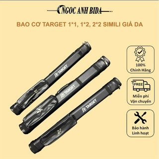 Bao cơ bida target , dạng ống, giả da similli, 12, 2*2