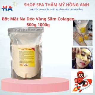 Bột mặt nạ dẻo vàng sâm colagen - mặt nạ trắng ngăn ngừa thâm mụn- gói 500g 1000g