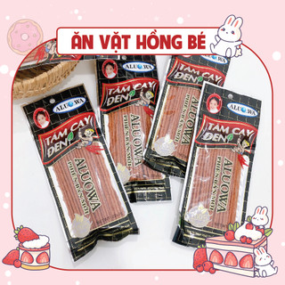Tăm cay đen đặc biệt vị trẻ em - snack hình tăm cay đen thơm ngon giòn tan đậm vị