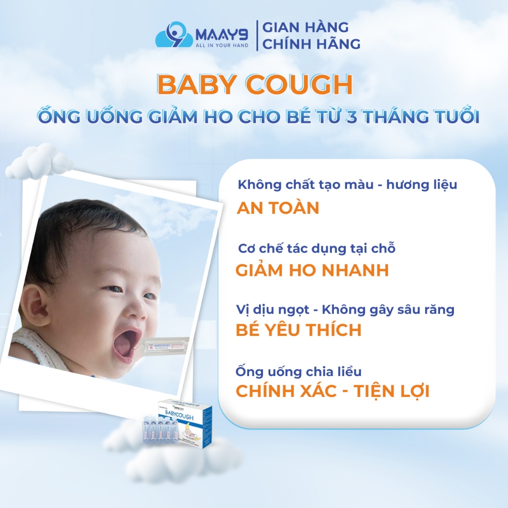 Siro ho cho bé Novocare Baby Cough, hỗ trợ giảm ho nhanh, tại chỗ an toàn, vị thơm ngon, dễ uống