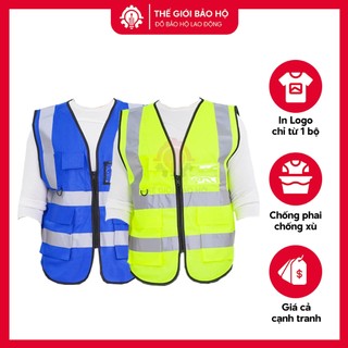 Áo Bảo Hộ Phản Quang Gile G32 Có Túi Hộp Dùng Cho Công Trình