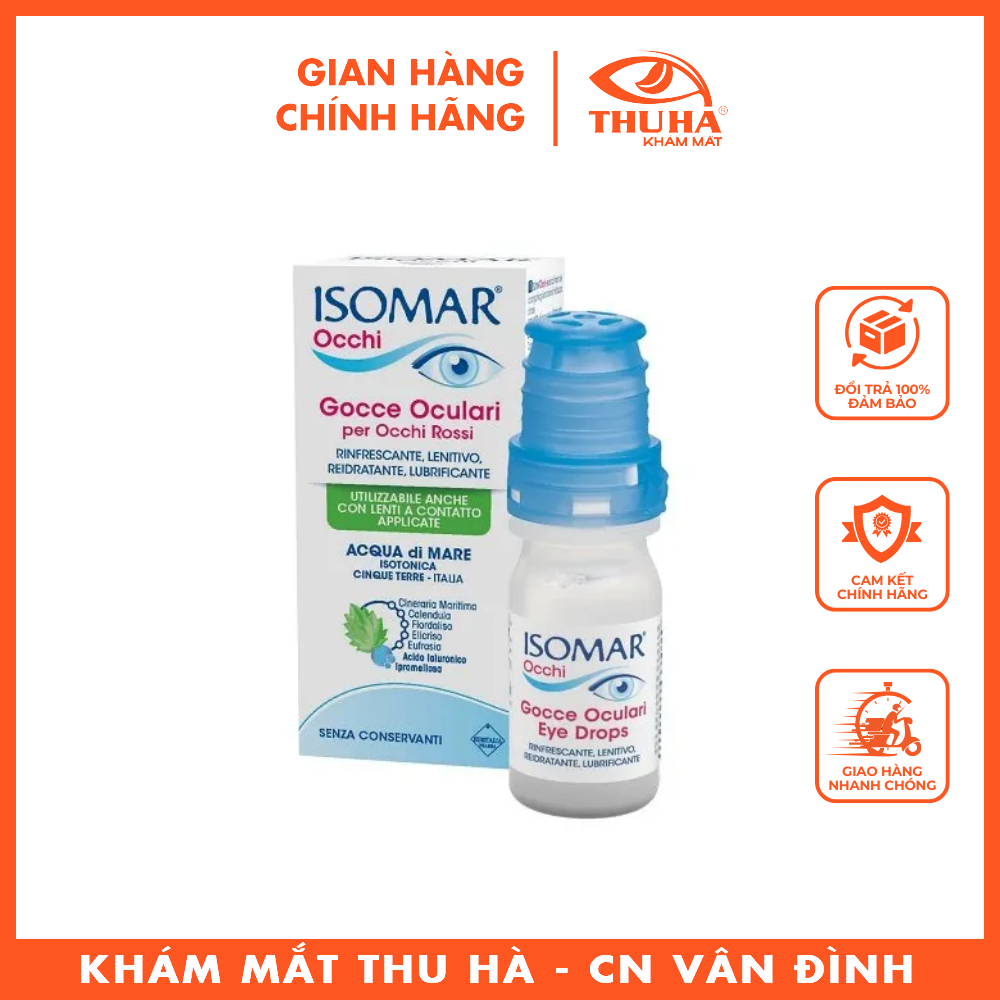 Dung dịch nhỏ mắt đa liều ISOMAR OCCHI DROP MULTI DOSE (Italia) [Lọ 10ml]