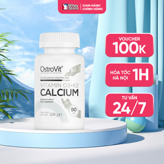  Bổ Sung Sức Khỏe Ostrovit Vitamin D3 K2 Calcium 90 Viên Chắc Khỏe Xương Tăng Hormone Tăng Sức Đề Kháng Chính Hãng 