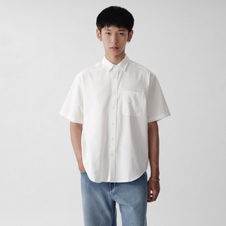 Áo sơ mi ngắn tay Owlbrand Oxford/Trắng