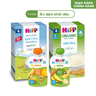 Combo ăn dặm HiPP Organic số 1: Ăn dặm khởi đầu.
