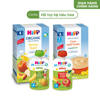 Combo ăn dặm HiPP Organic số 3: Hỗ trợ hệ tiêu hóa