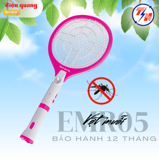 Bộ vợt muỗi đa năng Điện Quang ĐQ EMR05L WPI Trắng Hồng - Hàng chính hãng