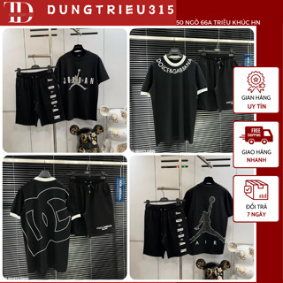 [Sẵn Hàng] Bộ Quần Áo Jordan Nam Hoạ Tiết In Cực Xịn - Quần Áo Bộ Nam Chất Cotton Siêu Mát