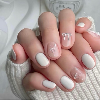 Charm nơ nail mini gắn móng - nơ kim loại siêu nhỏ , set 10 cái