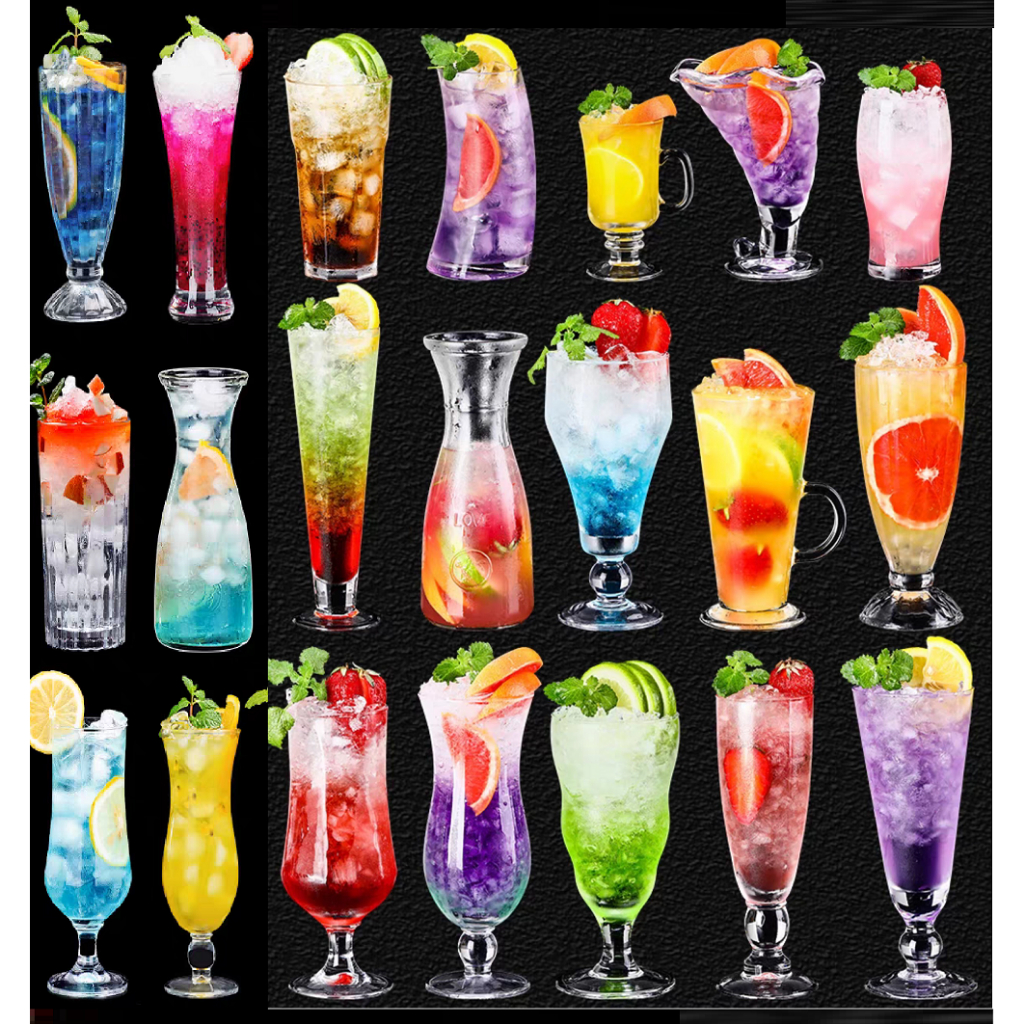 Ly thủy tinh uống sinh tố, ly kem, ly cà phê cafe, ly nước ép cốc sinh tố central hiball