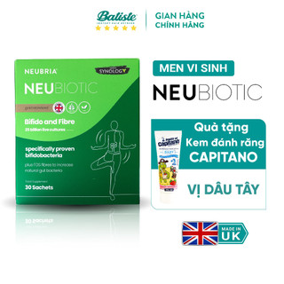 Men vi sinh Neubiotic Bifido & Fibre, hỗ trợ cải thiện hệ tiêu hoá, giảm táo bón, tăng chất xơ 30 gói/hộp