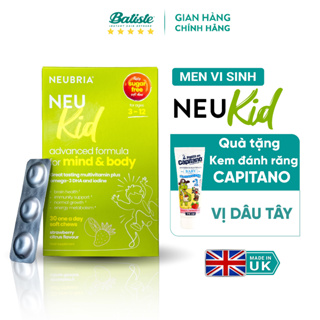 Kẹo dẻo Neu Kid Multivitamin bổ sung Omega DHA và Vitamin tổng hợp cho trẻ từ 3 đến 12 tuổi, 30 viên/hộp