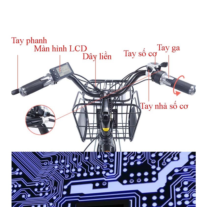 Xe đạp trợ lực điện mini AKEZ 36V10AH | BigBuy360 - bigbuy360.vn