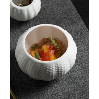 (XẢ KHO) Bát soup xương rồng sứ trắng, Chén súp, gia vị - Bát đĩa sứ nhà hàng cao cấp xuất khẩu