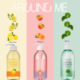 Sữa Tắm Around Me Hương Nước Hoa Dưỡng Ẩm Cơ Thể Hương Đào Vita Body Shower Wash Peach 500ml