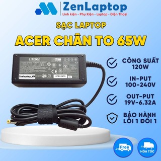 Sạc Laptop Acer 45W 65W 90W Chân Kim (BH 12 THÁNG 1 ĐỔI 1) - Sạc Zin
