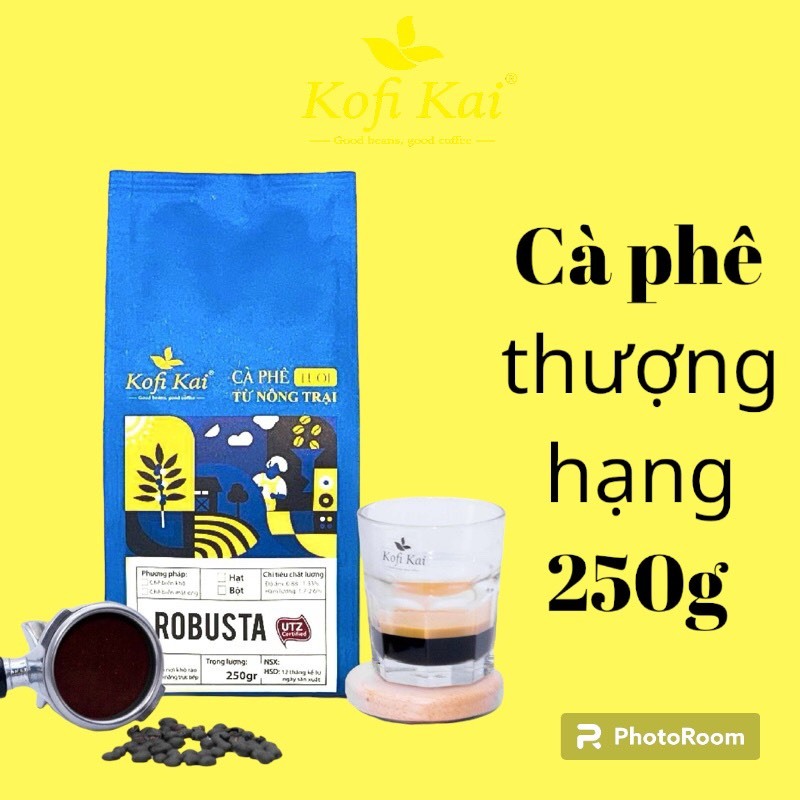Cà phê Robusta thượng hạng Kofi Kai 250g
