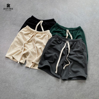 Quần short nam nữ thun nỉ chân cua DATINO form rộng oversize mặc trên gối, vải mềm thoáng mát
