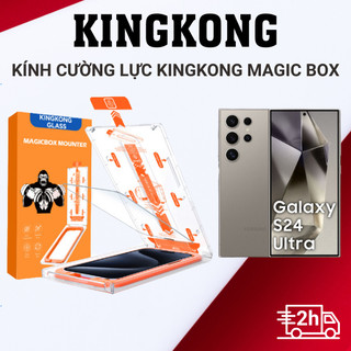  Cường lực tự dán KINGKONG MAGICBOX 9H, phủ nano hạn chế bám vân tay trên màn hình cho Samsung S22 S23 S24