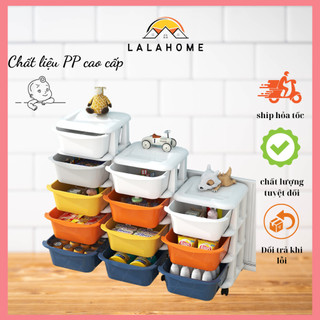 Kệ đựng đồ chơi cho bé, Tủ đựng đồ đa năng 5 tầng có bánh xe, Giá để đồ chơi cho bé