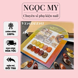 Sơn mắt mèo 9d ,Sét sơn gel mắt mèo nhũ hổ phách 10 chai chính hãng sơn móng tay