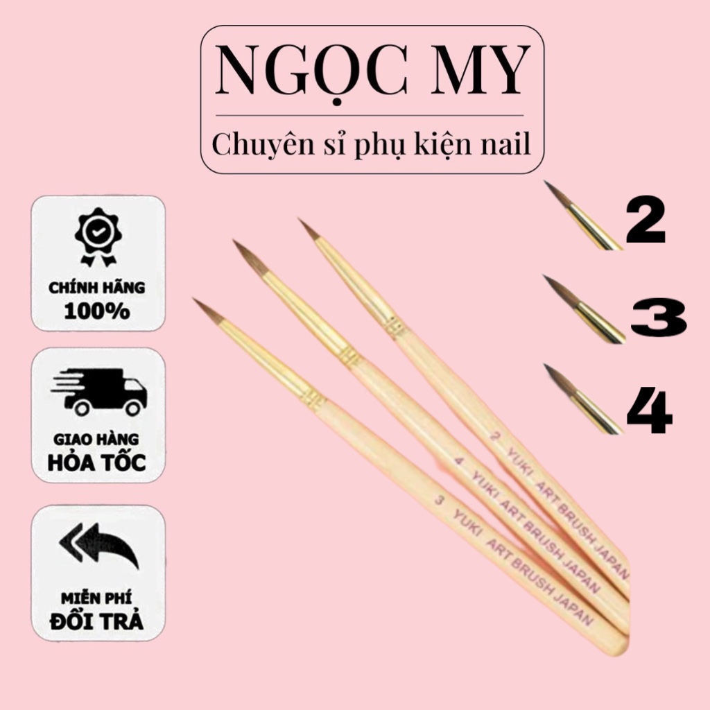 Cọ Làm Hoa , Cọ Yuki đắp Hoa ( hàng đẹp) 100% lông chồn