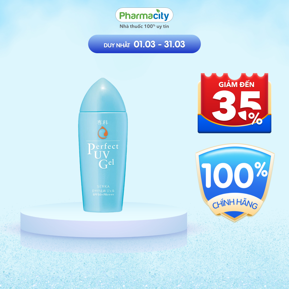 Gel Senka sữa bảo vệ da trước ánh nắng Perfect UV Gel SPF 50+/PA++++ (80ml)