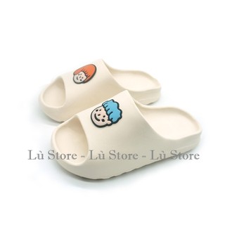 Dép bánh mì nữ gấu Ulzzang, dép quai ngang nữ bánh mì siêu êm đế 3cm