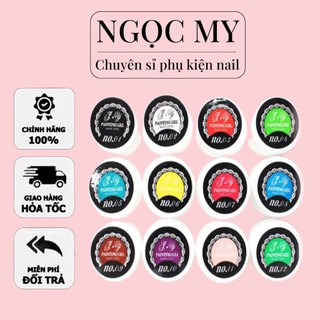 Set Gel Vẽ,Set gel vẽ làm nail 12 Màu Cơ Bản