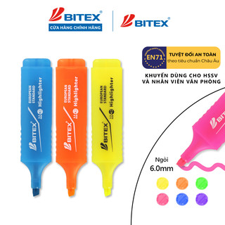 Bút dạ quang Bitex HL04 nhiều màu