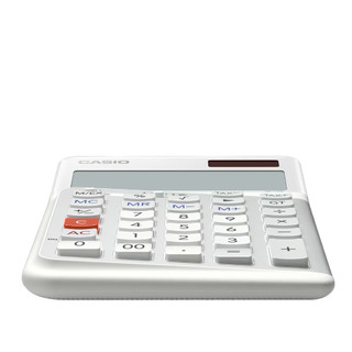 Máy Tính Công Thái Học Casio JE-12E (12 Số) Chính Hãng - Thiết Kế Nghiêng Chống Mỏi Tay Cho Kế Toán