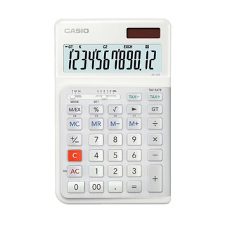 Máy Tính Công Thái Học Casio JE-12E (12 Số) Chính Hãng - Thiết Kế Nghiêng Chống Mỏi Tay Cho Kế Toán