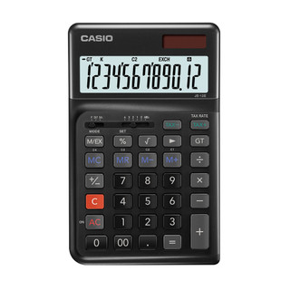 Máy Tính Công Thái Học Casio JE-12E (12 Số) Chính Hãng - Thiết Kế Nghiêng Chống Mỏi Tay Cho Kế Toán