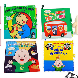 Sách Vải Cho Bé LaLaLa Baby Vừa Học Vừa Chơi Giúp Bé Phát Triển Não Bộ Sớm - 061
