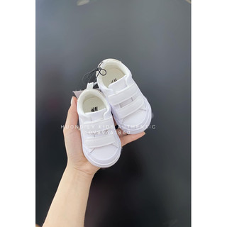 Giày sneaker trắng, giày thời trang cho bé HM auth