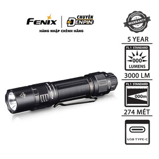 Đèn pin cầm tay fenix pd36 tac - 3000 lumens