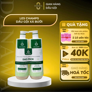 Cặp gội xả bưởi Les champs làm sạch dầu, giảm gàu hỗ trợ giảm gãy rụng Danawa Shop 500ML
