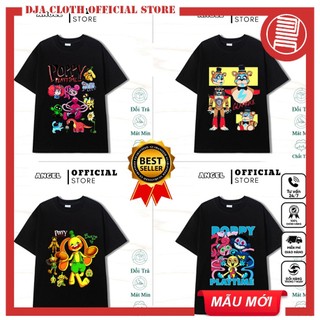 Áo thun Poppy Playtime x Roblox Green Rainbow Friends mẫu áo hình in mới nhất, Chất cotton 4 chiều cực mát cực chất