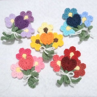 Bó hoa len mini handmade mẫu 3 | bosshandmade