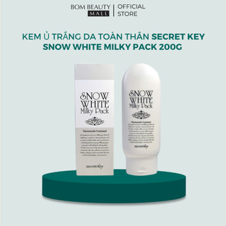Kem ủ trắng da toàn thân secret key snow white milky pack 200g