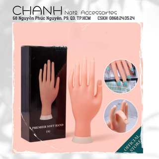 Bàn Tay  SILICON Làm Mẫu Móng Nail - Bàn Tay Học Đắp Gel Đắp Bột Chanh Nail