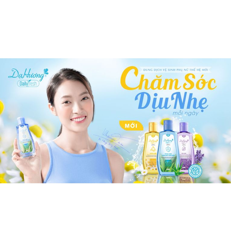 (MỚI)Dung dịch vệ sinh Dạ Hương Daily Fresh thế hệ mới 145ml