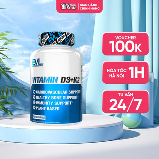 Viên uống hỗ trợ xương khớp evl vitamin d3-k2 60 viên chính hãng