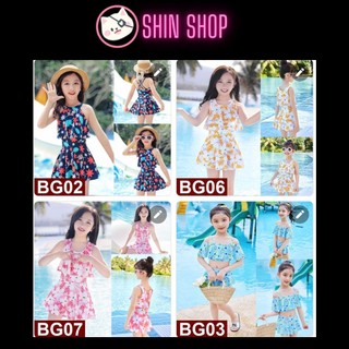 MỚI VỀ (9-42kg) ✅  Bộ bikini đồ bơi, đồ đi biển, váy đi biển bé gái liền thân chất thun lạnh loại 1 co dãn cao cấp