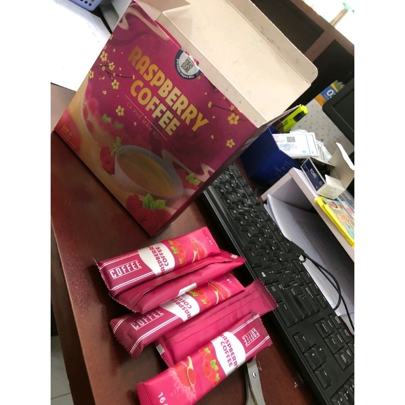 Combo 3 tặng 1 hộp 7 gói + chai tía tô UME Phê Mâm xôi  giảm cân raspberry PHƯƠNG TRINH