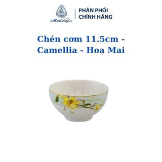 Chén cơm 11.5cm camellia - hoa mai - gốm sứ cao cấp minh long i