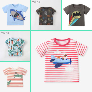 BST áo thun hè cotton Malwee họa tiết sắc màu cho bé trai 2-7 tuổi - Little Maven Chính Hãng